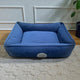 Snug and Cosy Charlie Velvet Box Bed - Navy