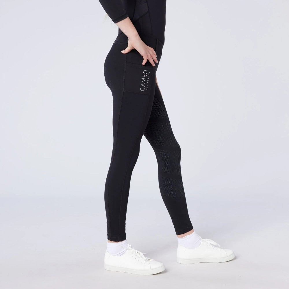 Cameo Junior All Season Riding Tights - Dark Grey