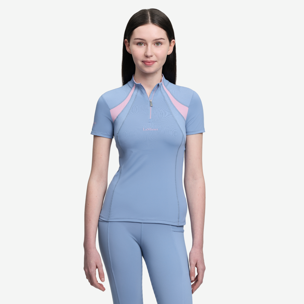 LeMieux Young Rider Mia Mesh Base Layer - Powder Blue
