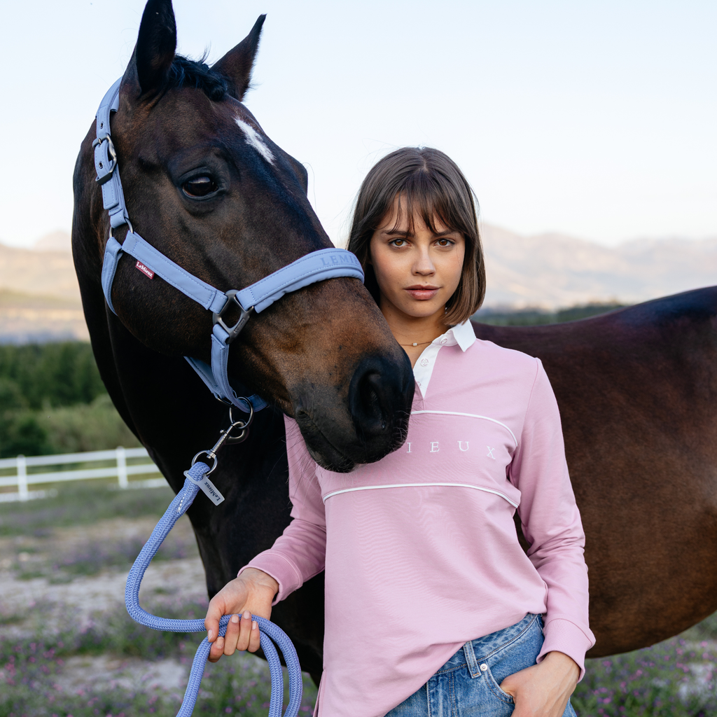 LeMieux Ladies Rochelle Rugby Shirt - Fondant
