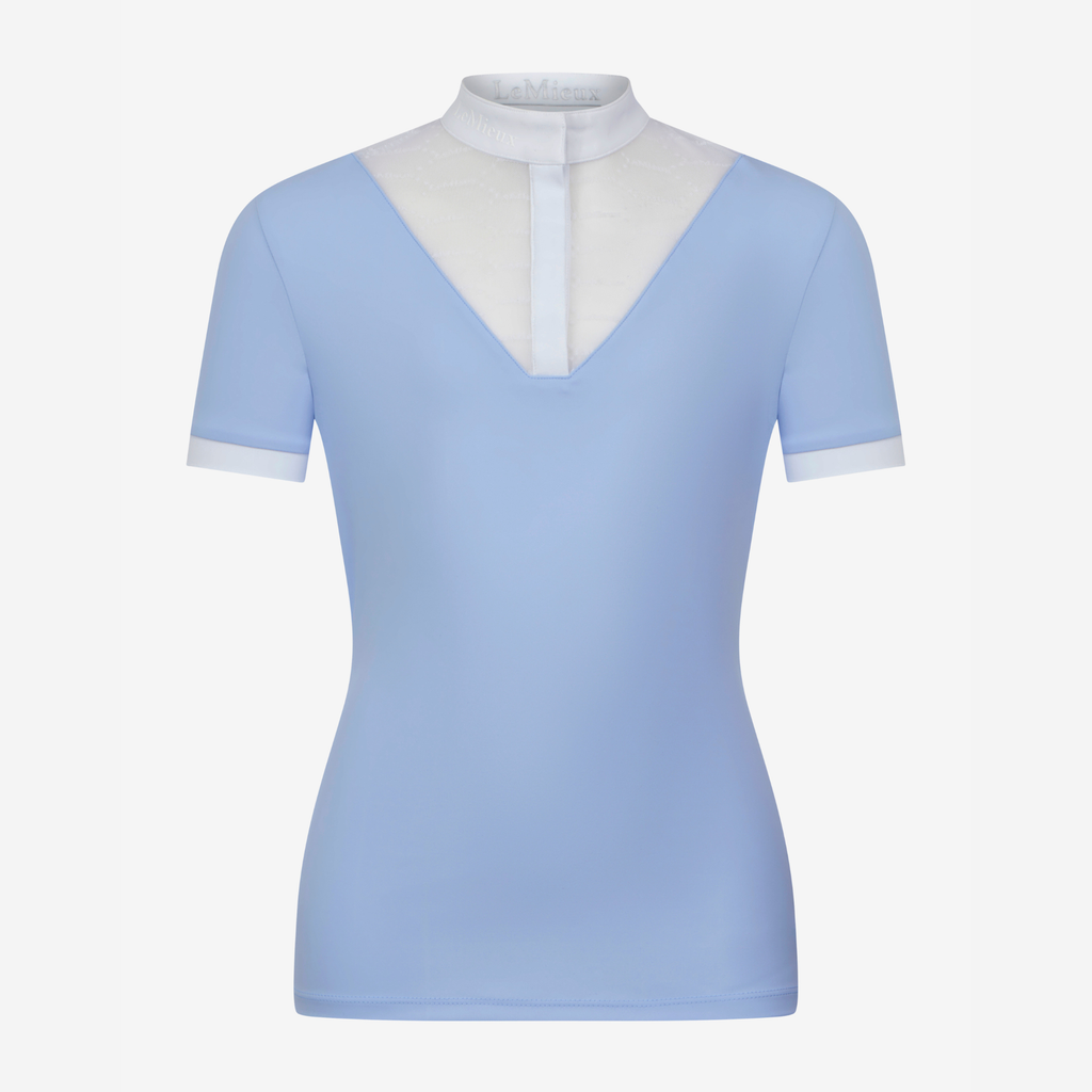 LeMieux Young Rider Eva Short Sleeve Show Shirt - Mist