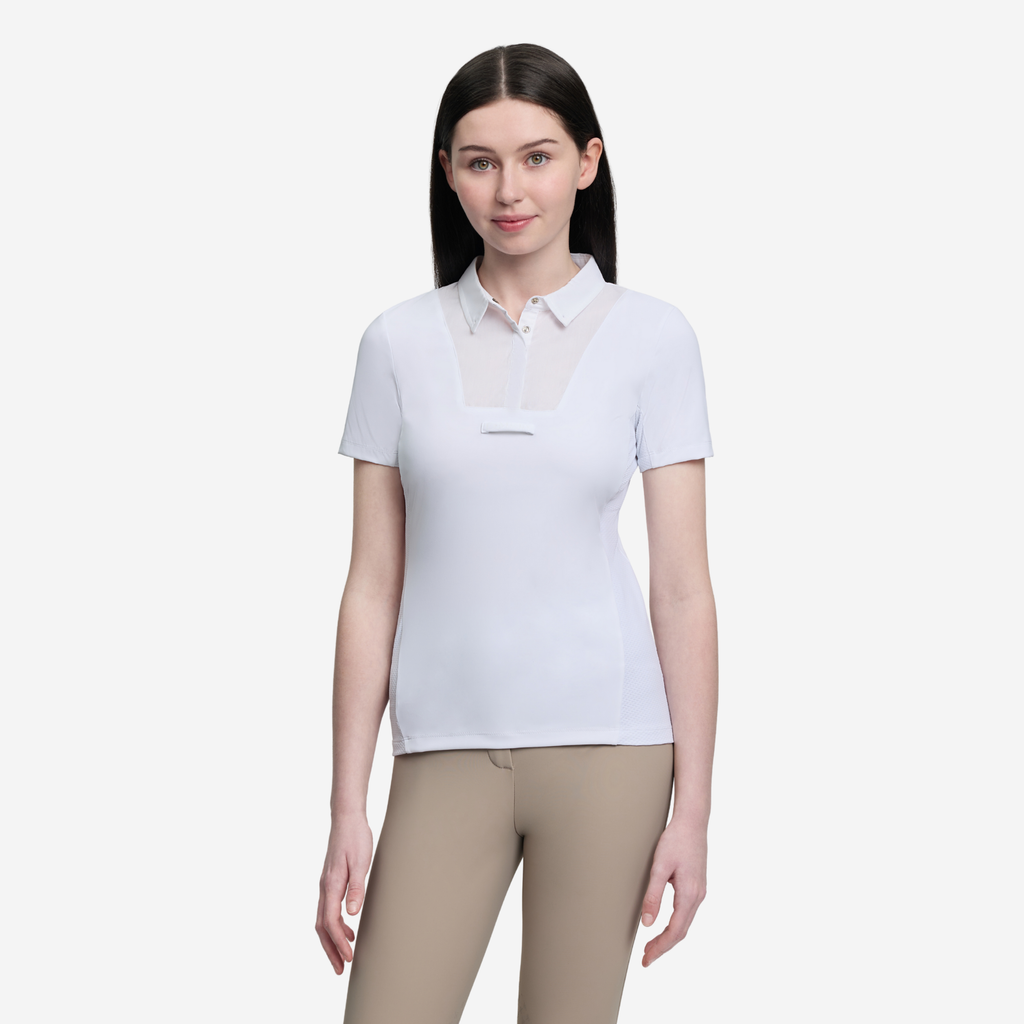 LeMieux Junior Short Sleeve Primrose Show Shirt - White