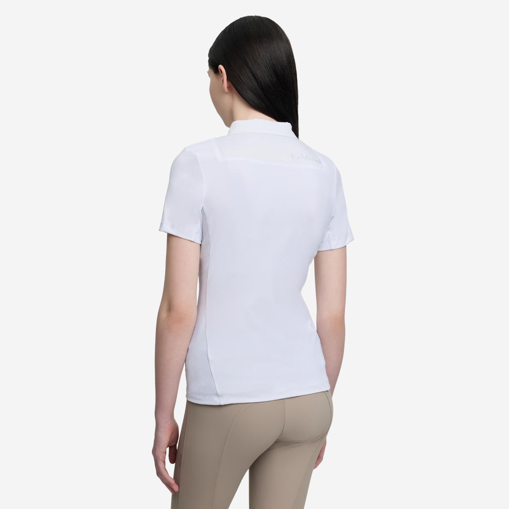 LeMieux Junior Short Sleeve Primrose Show Shirt - White