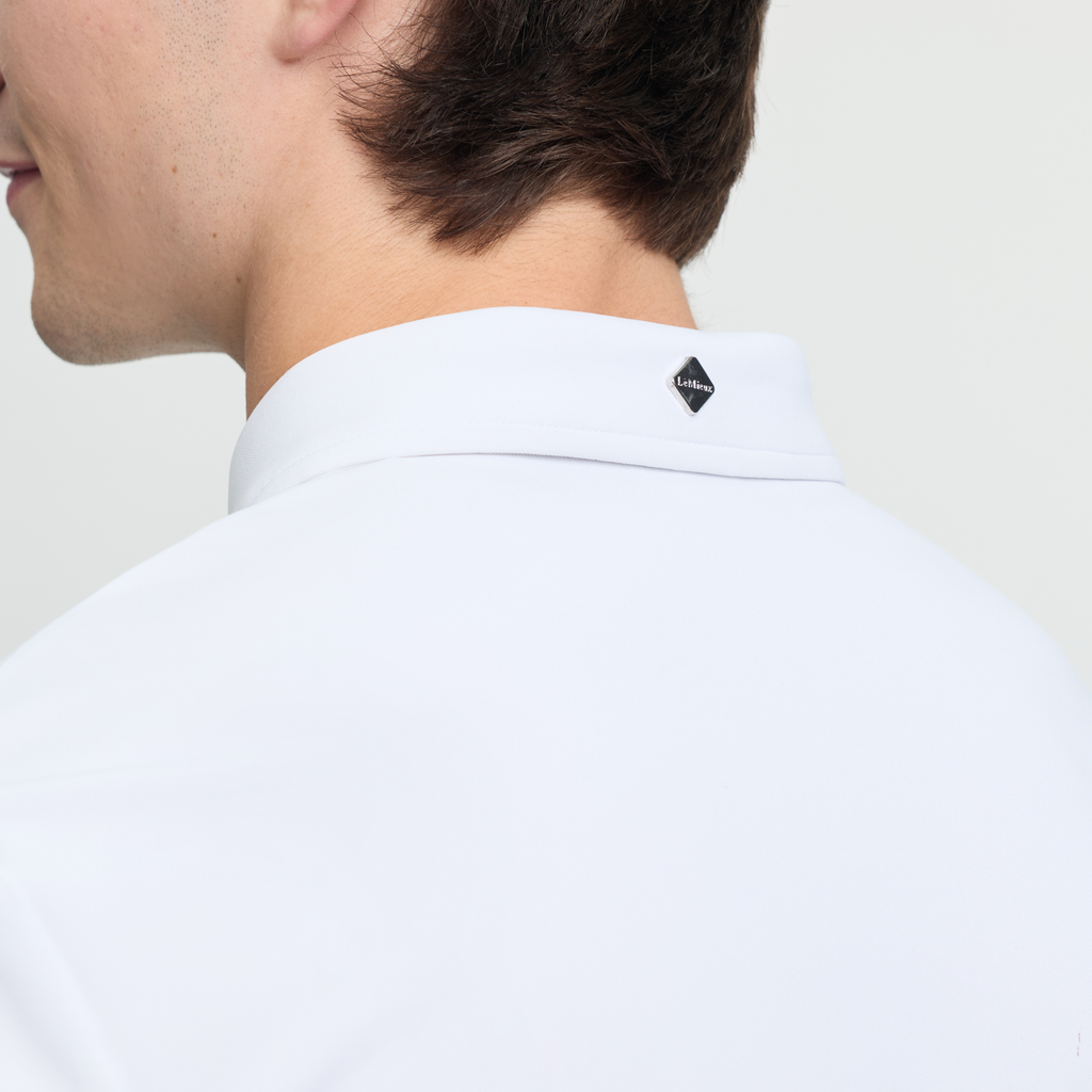 LeMieux Mens Short Sleeve Show Shirt - White