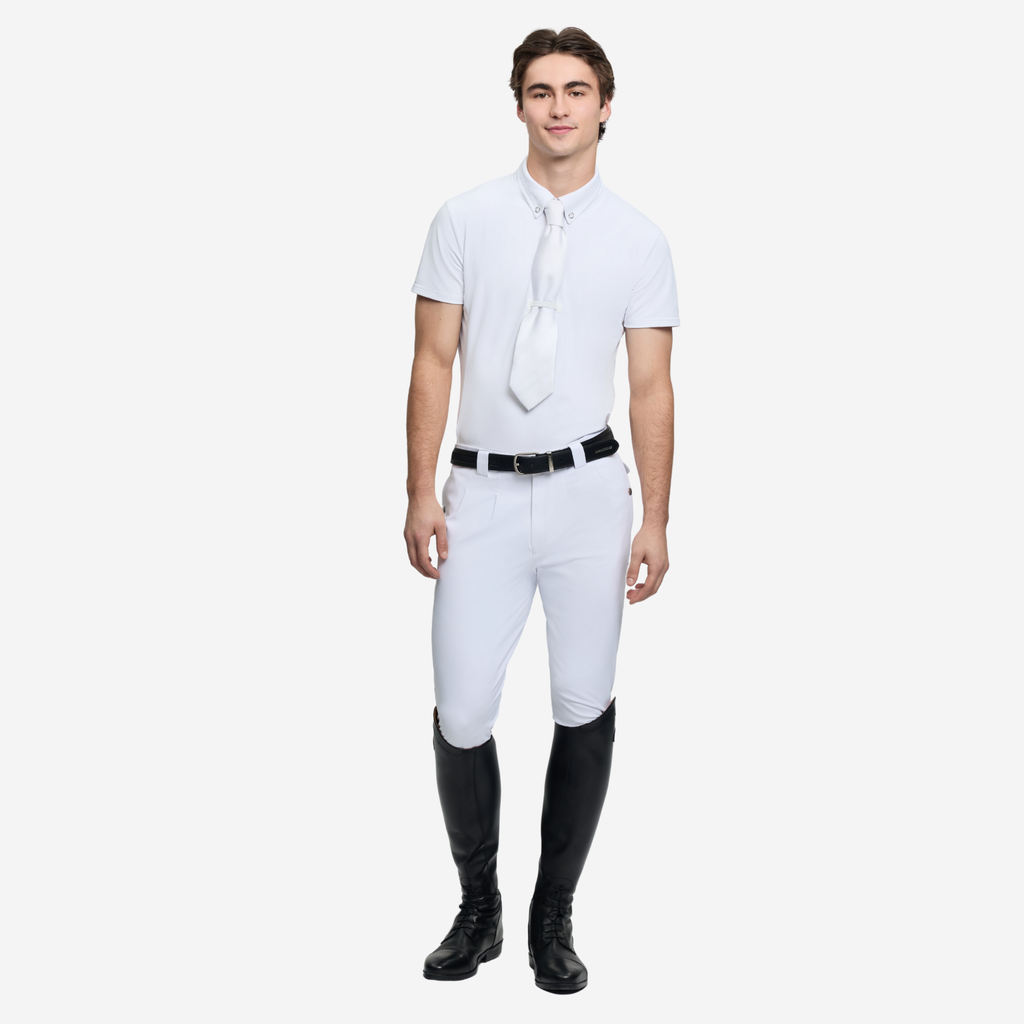 LeMieux Mens Short Sleeve Show Shirt - White