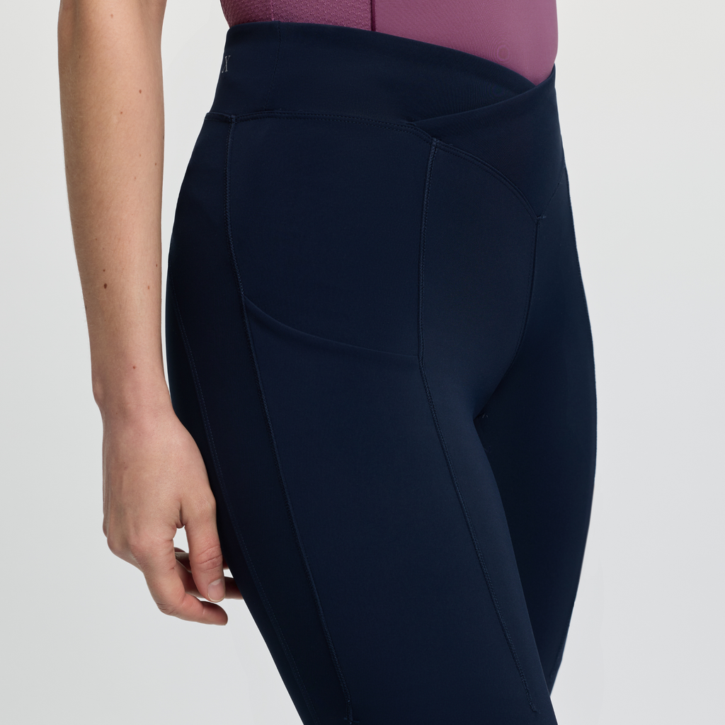 LeMieux Ladies Simone Cross Over Half Seat Pull On - Navy