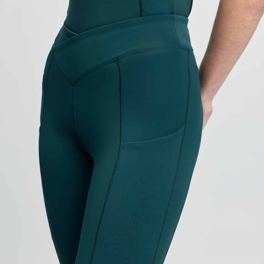 LeMieux Ladies Simone Cross Over Half Seat Pull On - Jungle