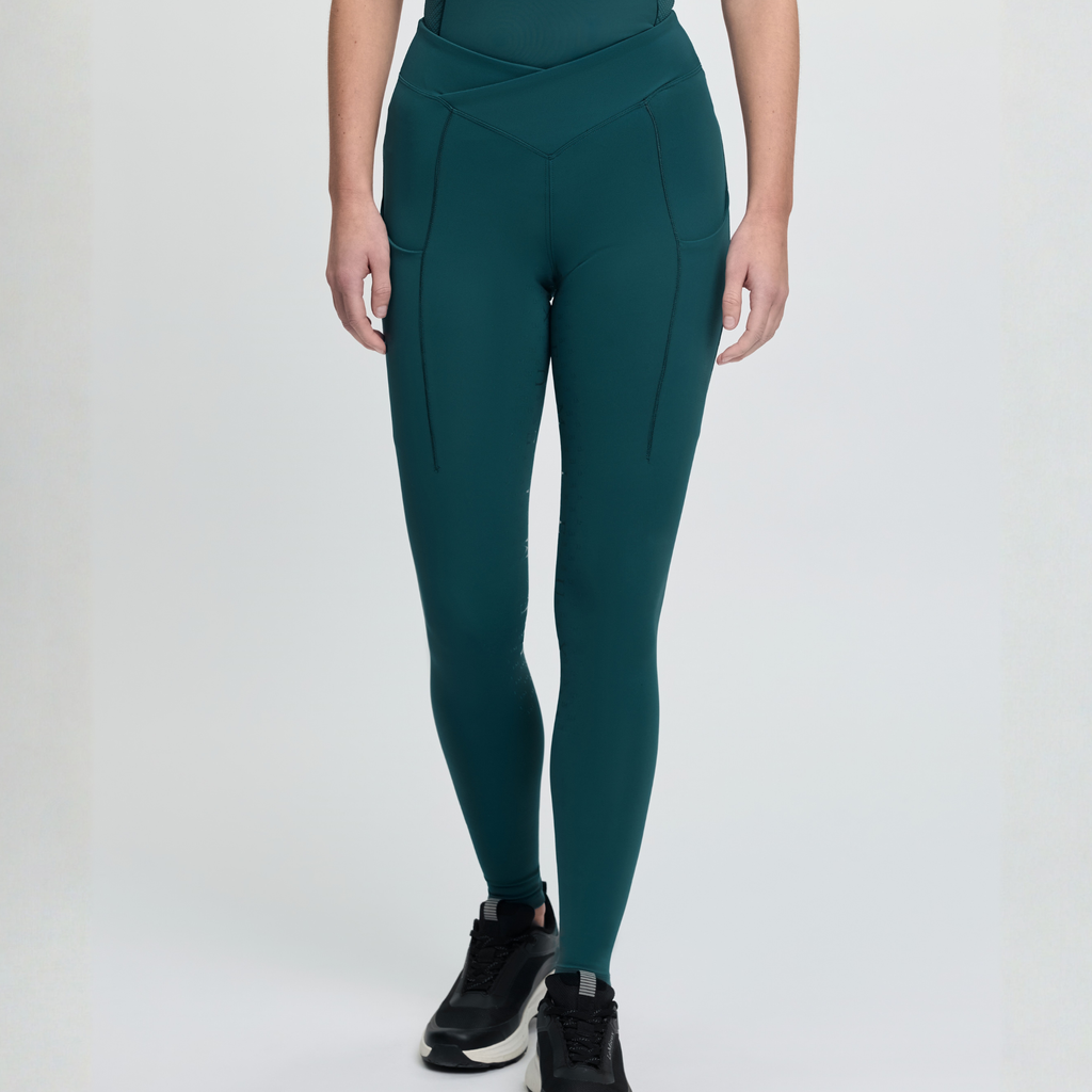 LeMieux Ladies Simone Cross Over Half Seat Pull On - Jungle