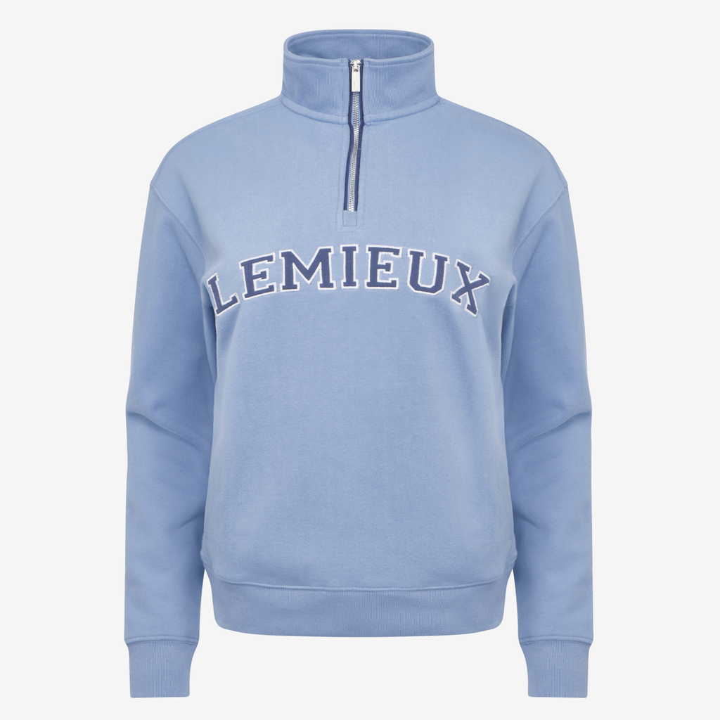 LeMieux Ladies Kelsie Quarter Neck Sweat - Powder Blue
