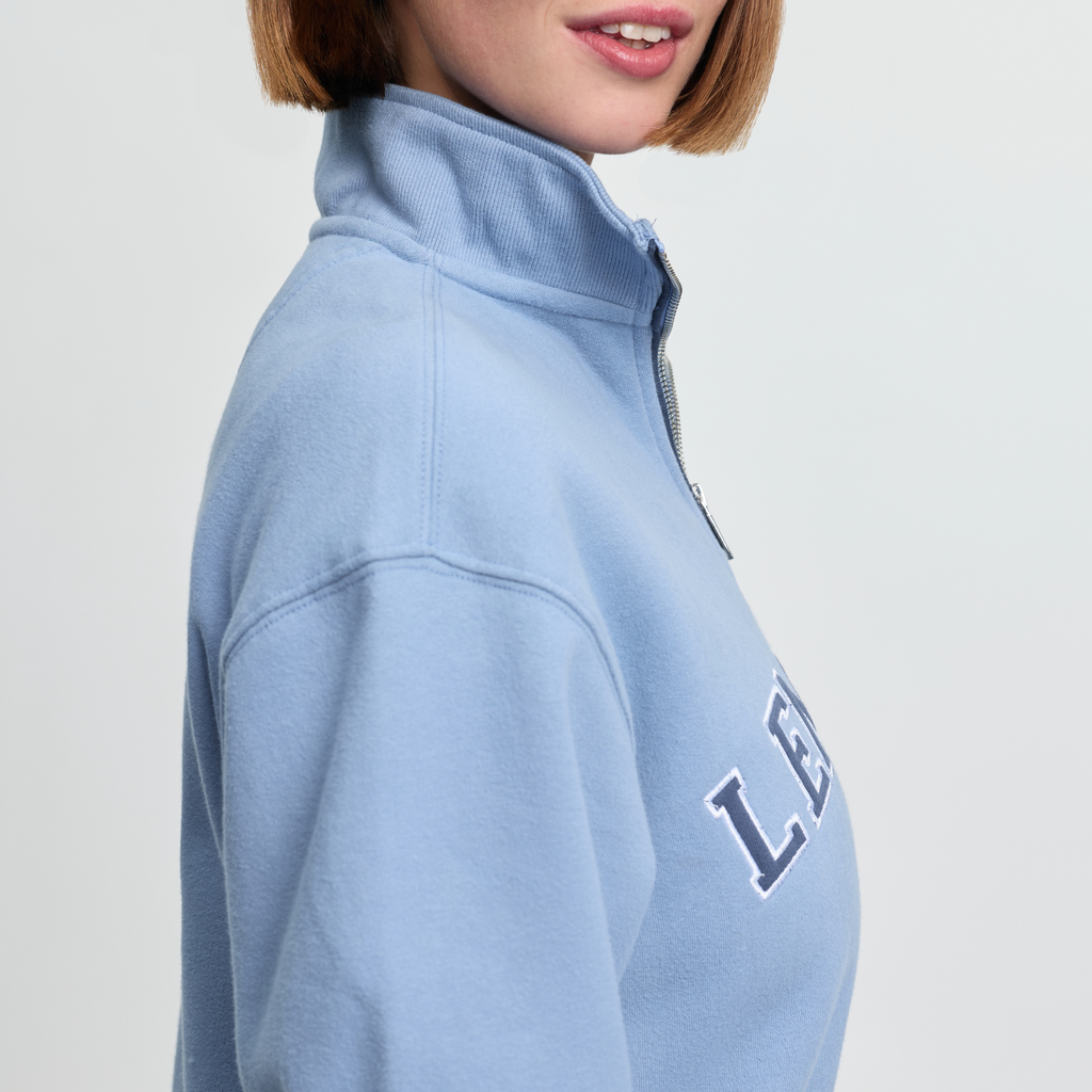 LeMieux Ladies Kelsie Quarter Neck Sweat - Powder Blue
