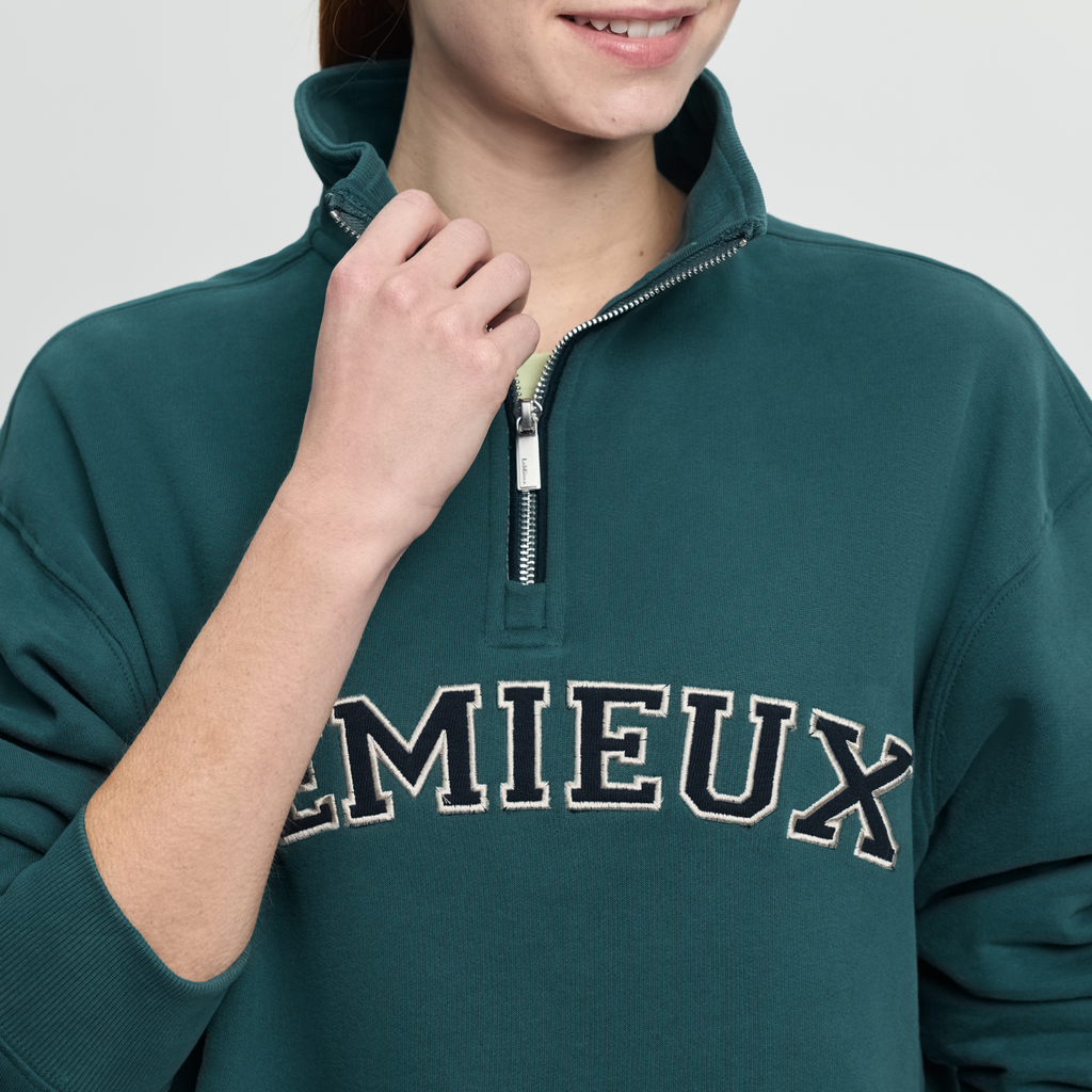LeMieux Ladies Kelsie Quarter Neck Sweat - Jungle