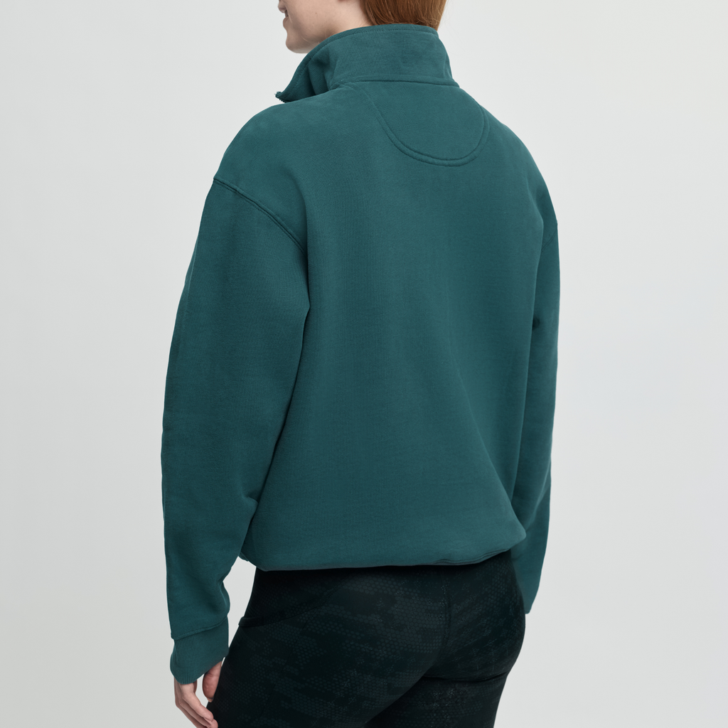 LeMieux Ladies Kelsie Quarter Neck Sweat - Jungle