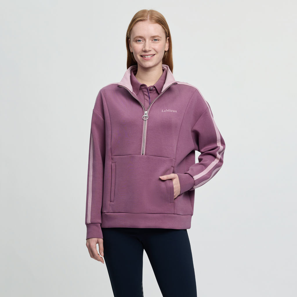 LeMieux Connie Half Zip Sweat - Mallow