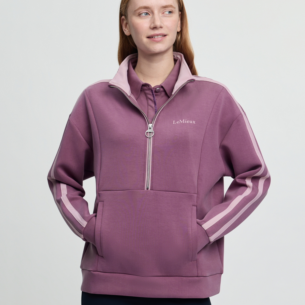LeMieux Connie Half Zip Sweat - Mallow