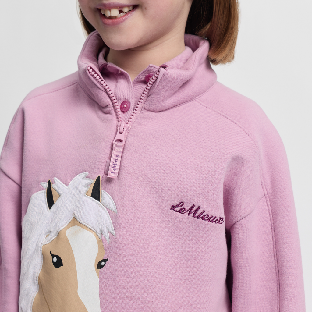 LeMieux Mini Quinn Quarter Zip Sweat - Fondant