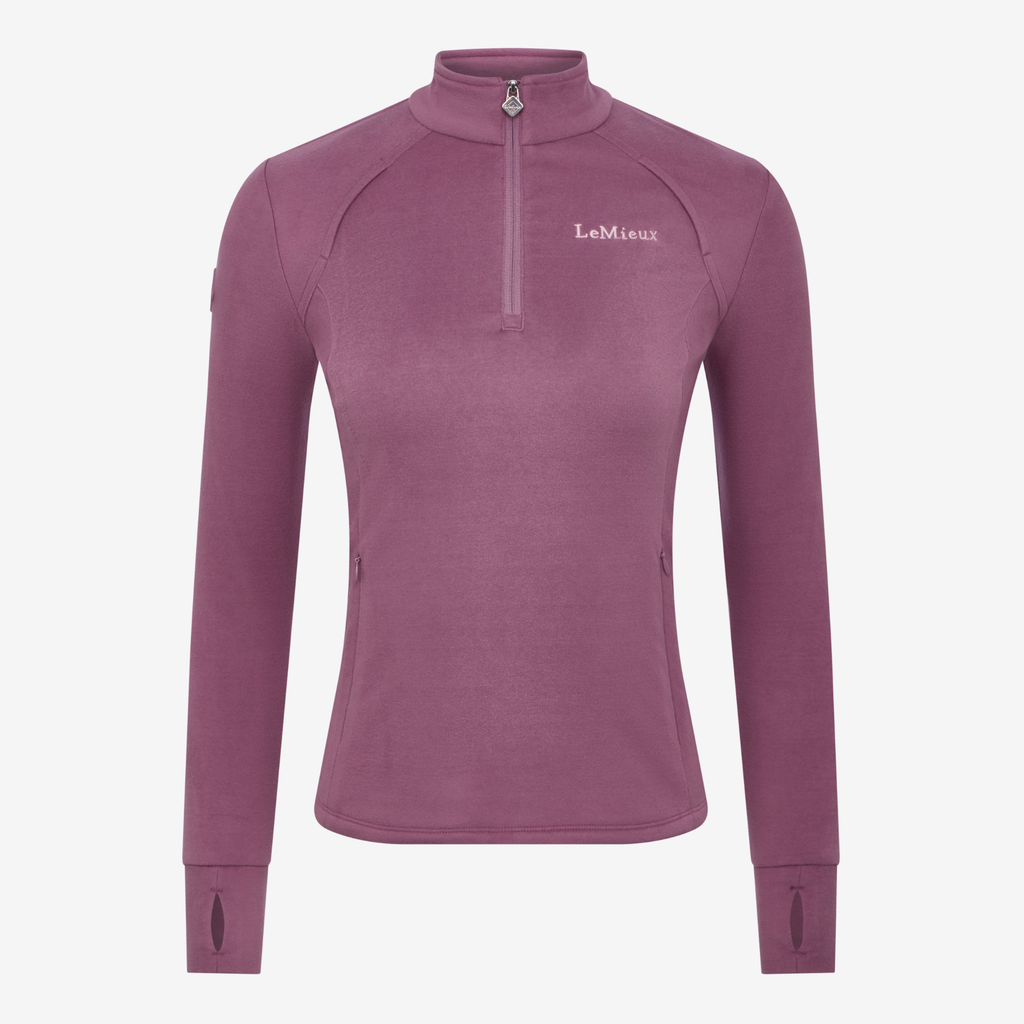 LeMieux Ladies Frances Quarter Zip Fleece - Mallow