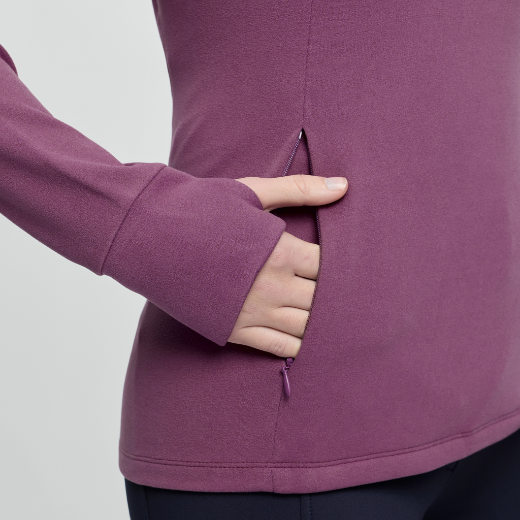LeMieux Ladies Frances Quarter Zip Fleece - Mallow