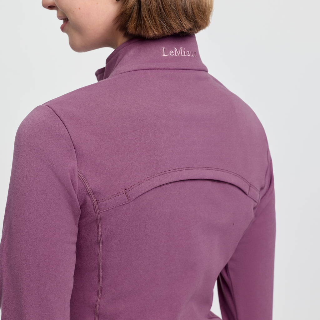 LeMieux Ladies Frances Quarter Zip Fleece - Mallow
