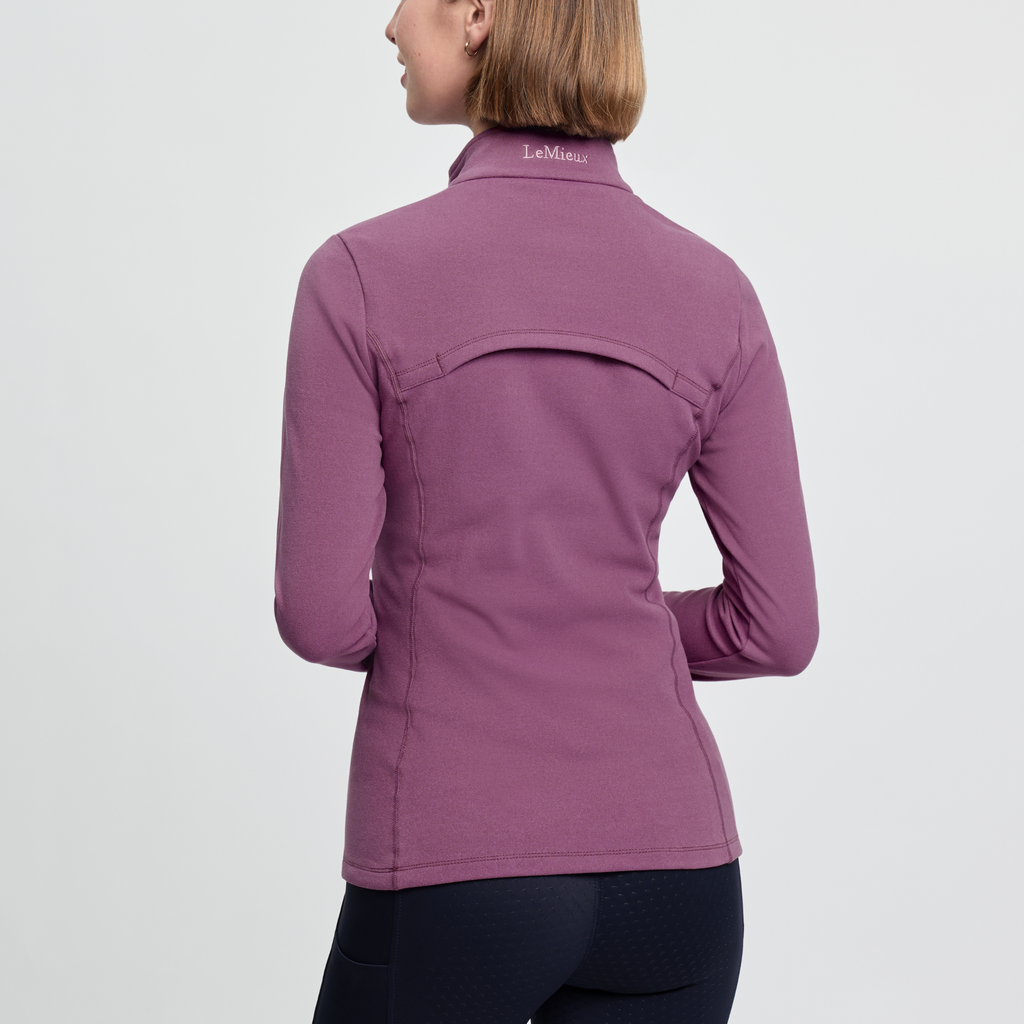 LeMieux Ladies Frances Quarter Zip Fleece - Mallow