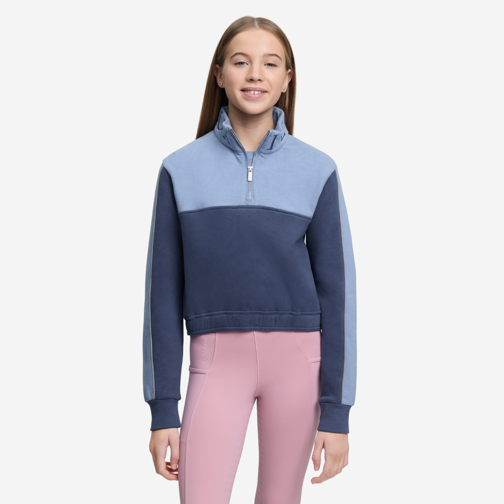 LeMieux Young Rider Cropped Kate Quarter Zip - Shadow