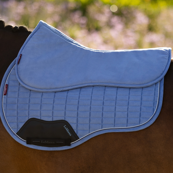 LeMieux Suede Half Pad - Powder Blue