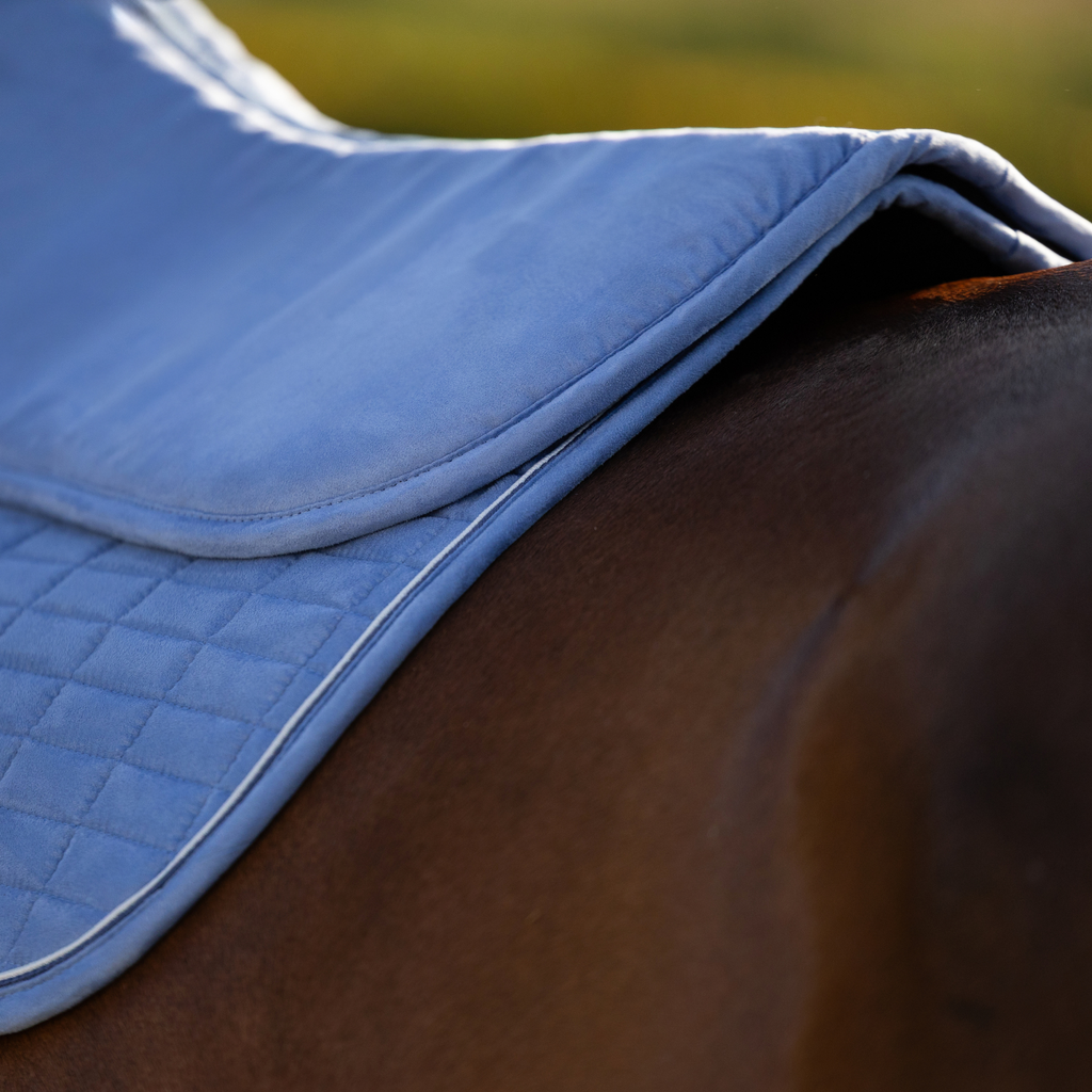 LeMieux Suede Half Pad - Powder Blue