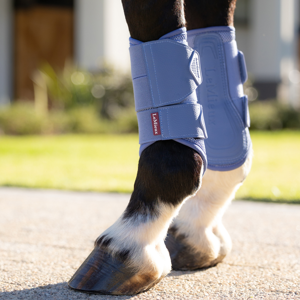 LeMieux Arika Mesh Brushing Boots - Powder Blue