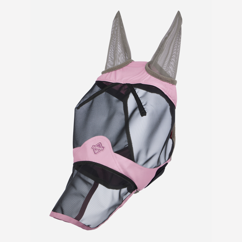 LeMieux Visor-Tek Full Fly Mask - Fondant