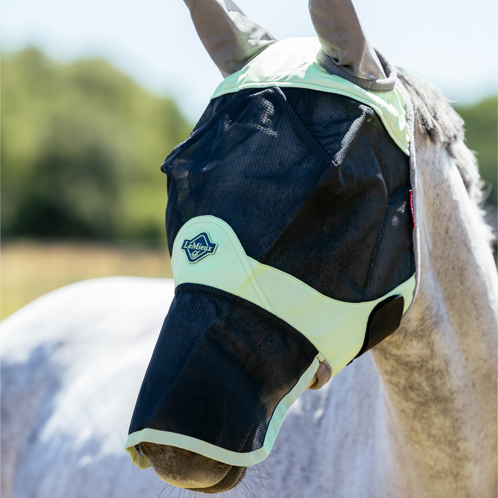 LeMieux Visor-Tek Full Fly Mask - Macaron