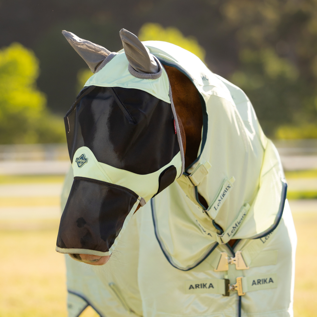 LeMieux Visor-Tek Full Fly Mask - Macaron