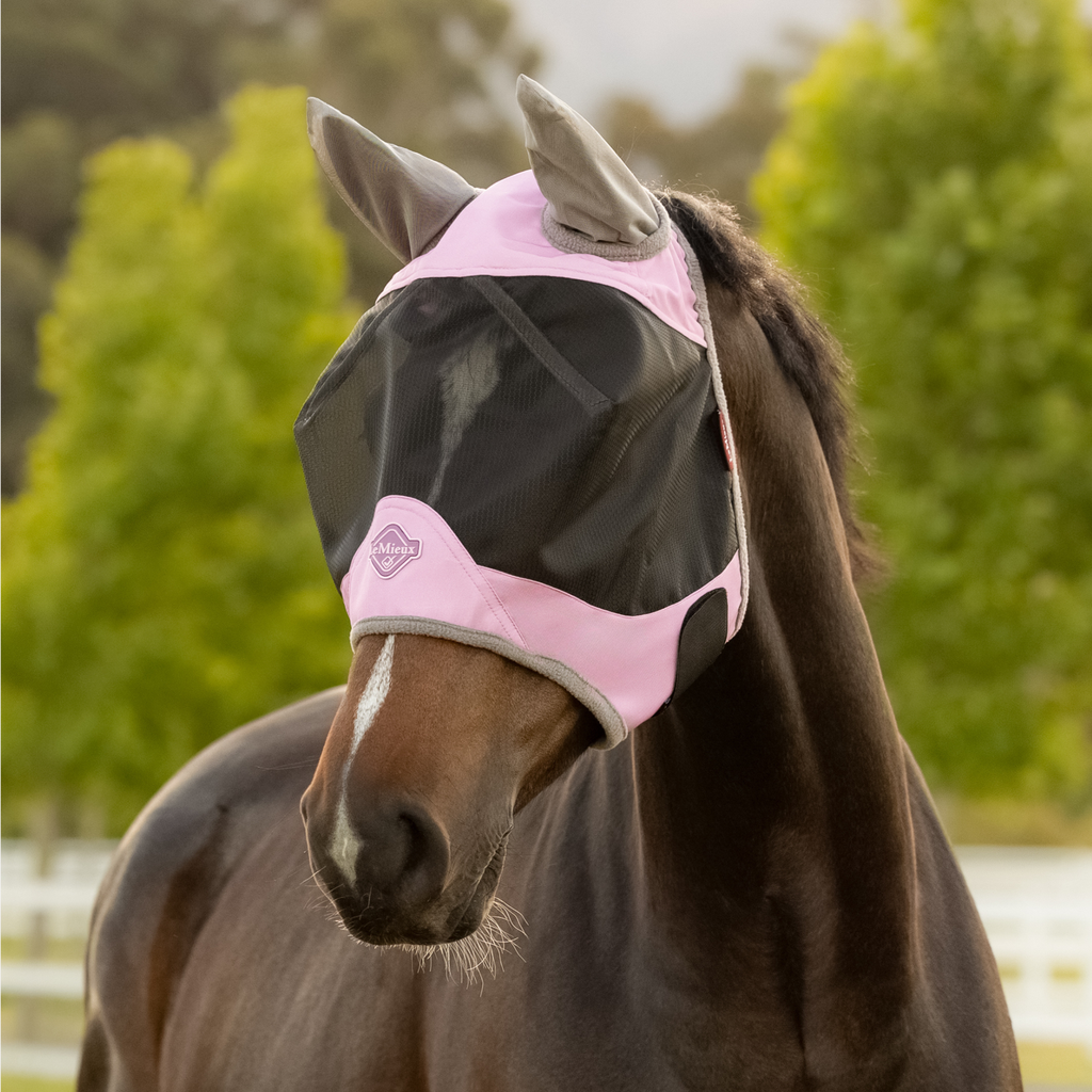 LeMieux Visor-Tek Half Fly Mask - Fondant