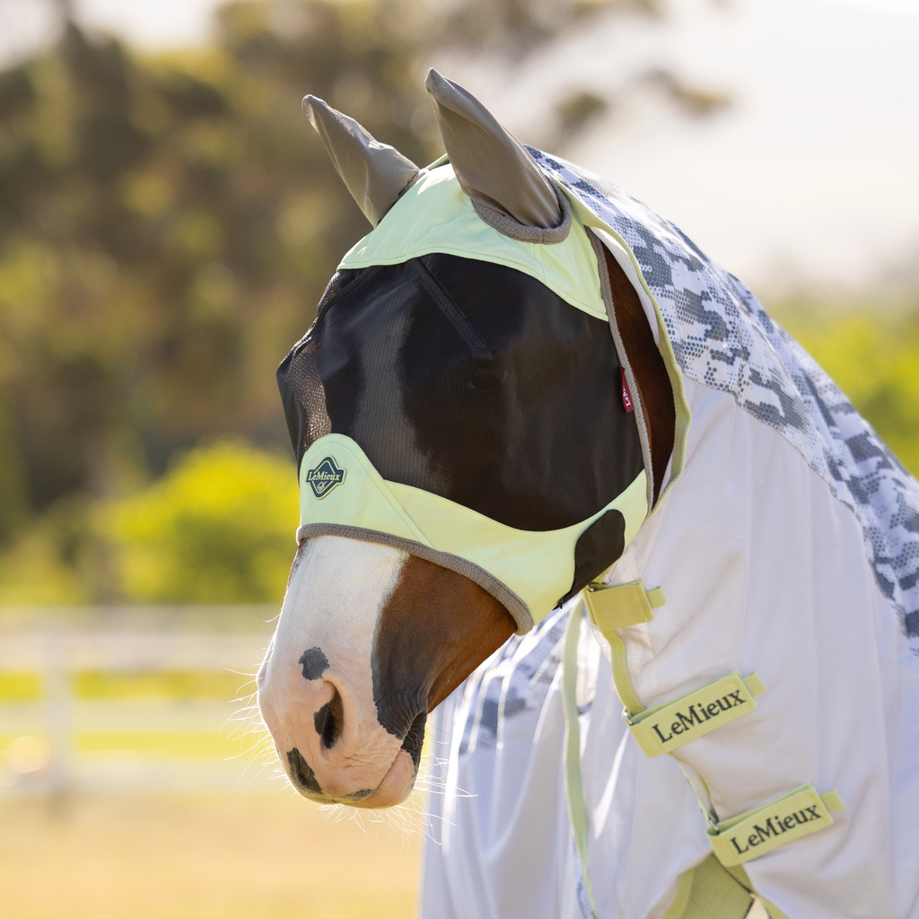 LeMieux Visor-Tek Half Fly Mask - Macaron