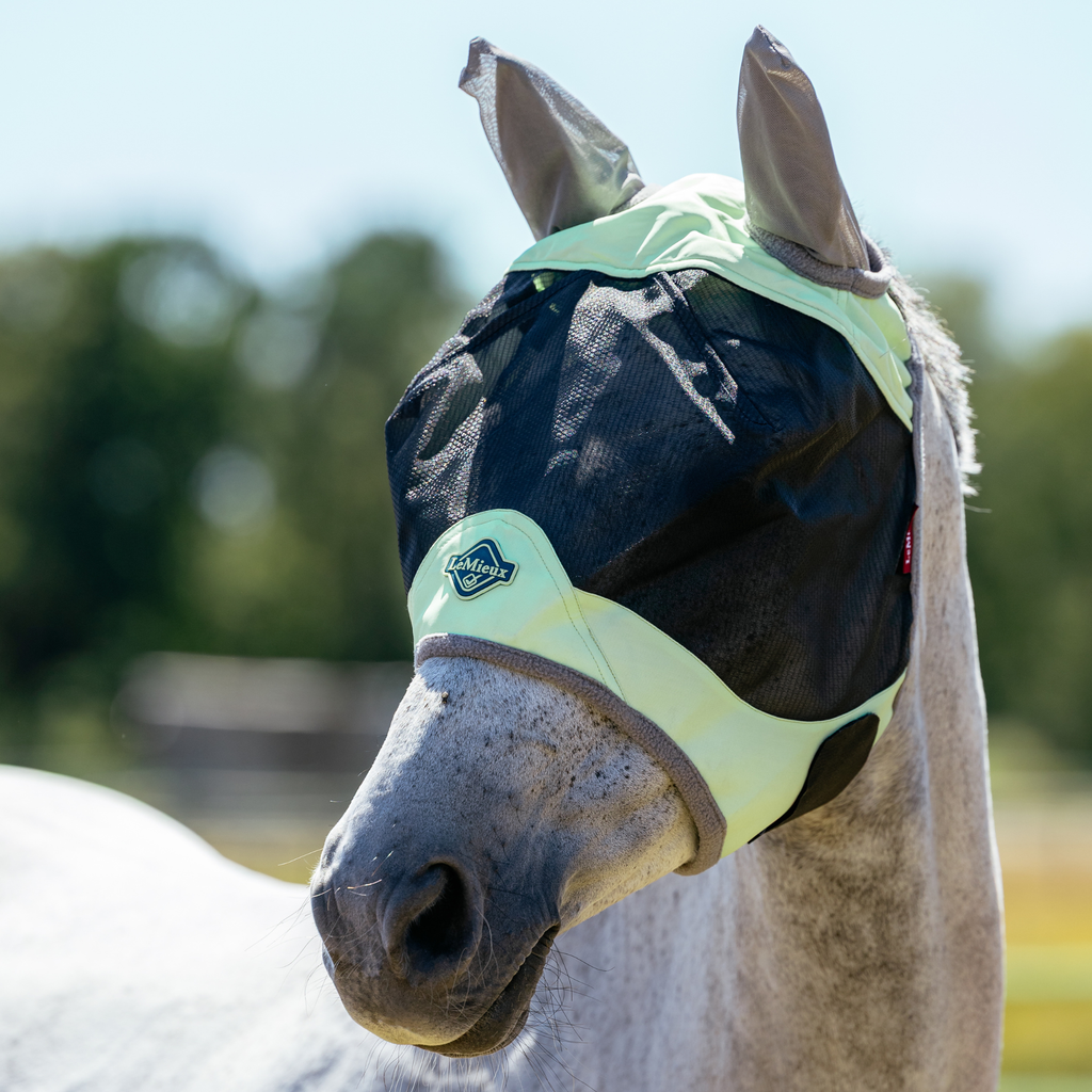 LeMieux Visor-Tek Half Fly Mask - Macaron