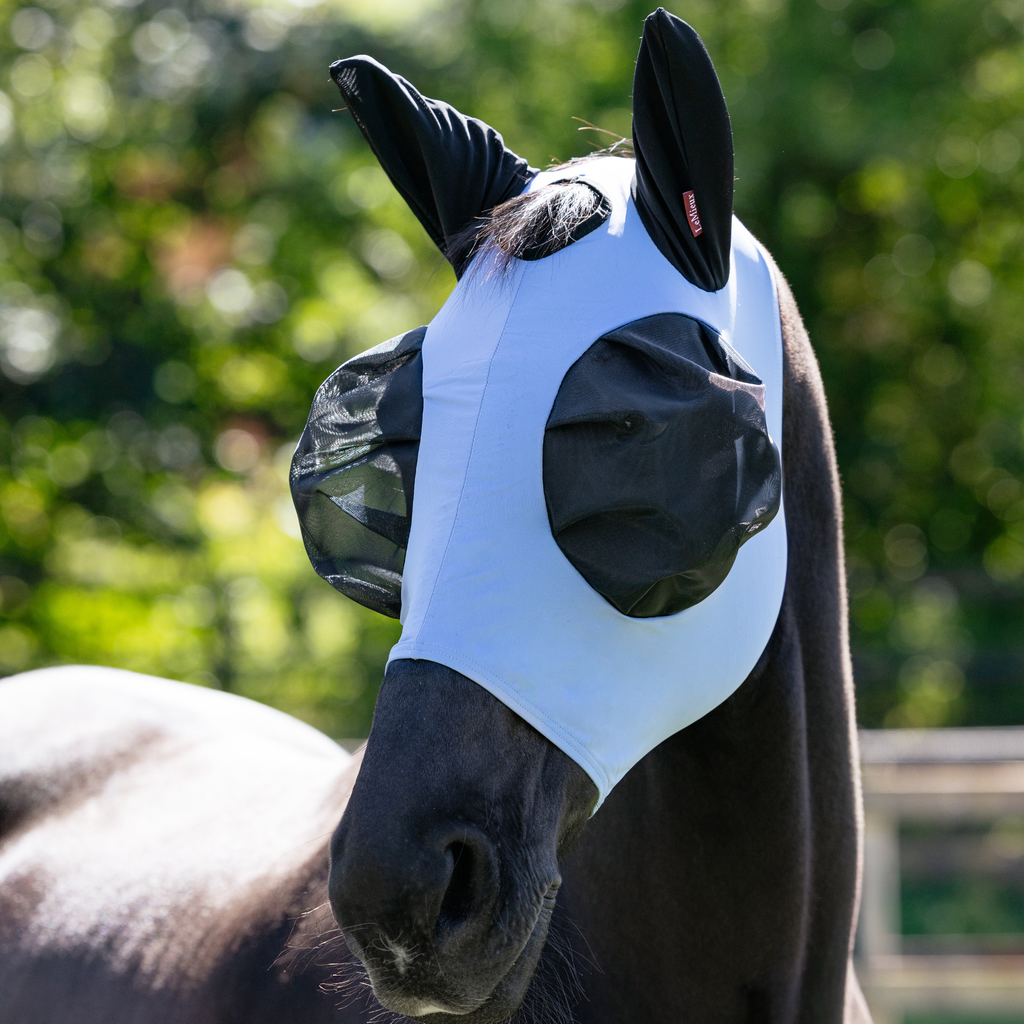 LeMieux Bug Relief Half Fly Mask - Powder Blue