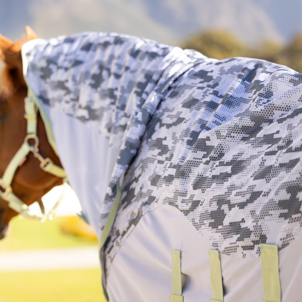 LeMieux Arika Camo-Tek Fly Rug - Macaron