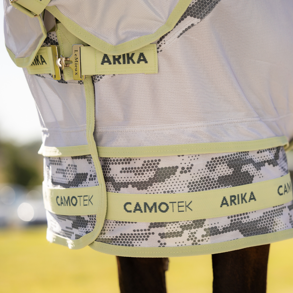 LeMieux Arika Camo-Tek Fly Rug - Macaron