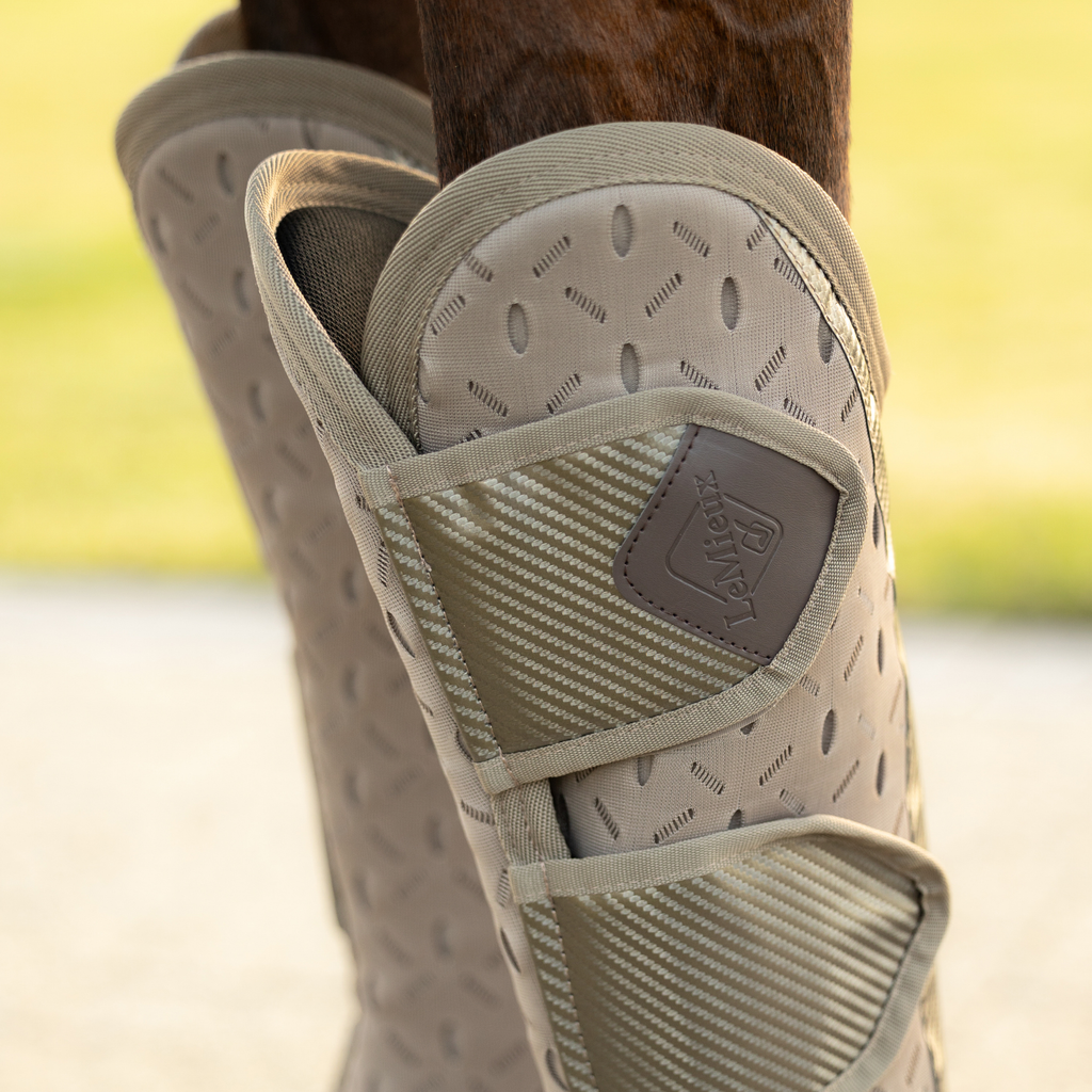 LeMieux Kudos 3D Mesh Travel Boots - Pecan
