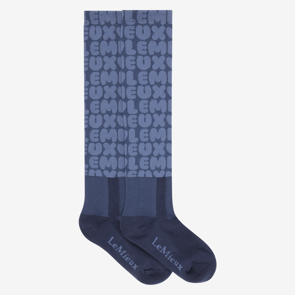 LeMieux Footsie Socks Bubble Font - Shadow