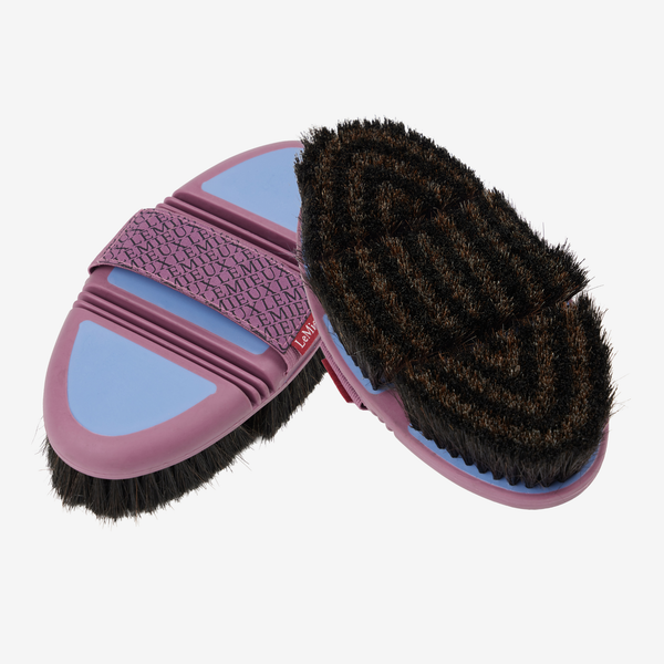 LeMieux Flexi Horse Hair Body Brush - Powder Blue/Mallow