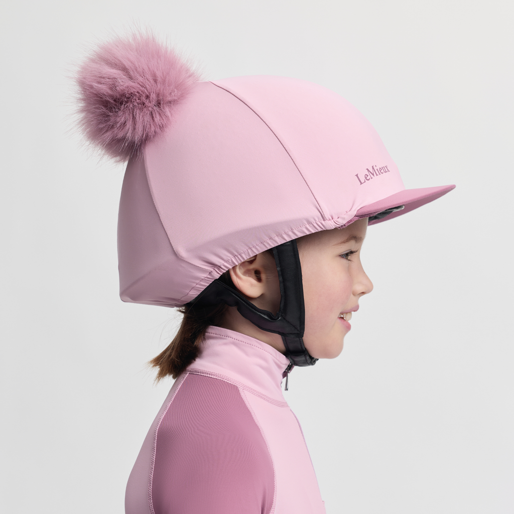 LeMieux Mini Double Pom Hat Silk - Fondant