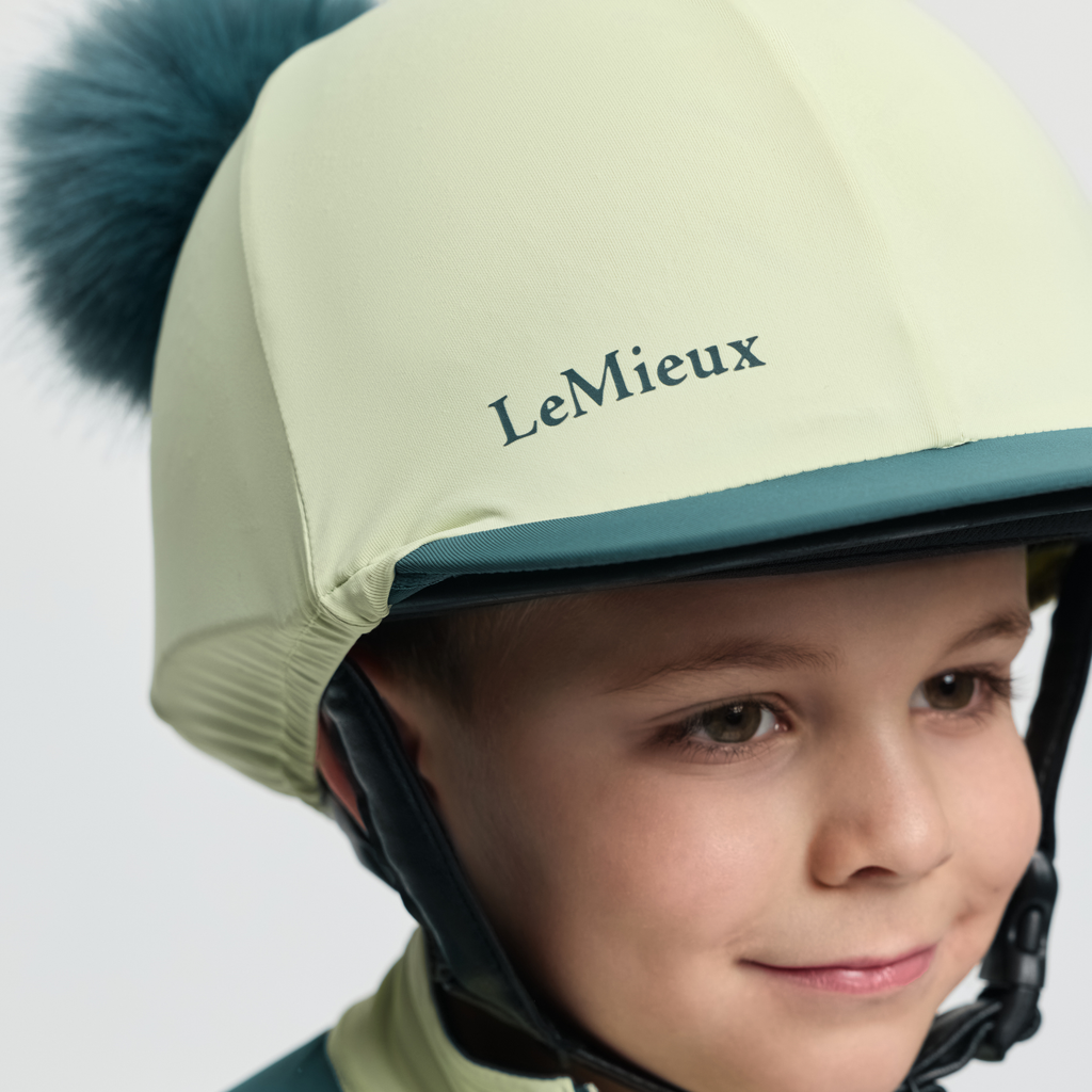 LeMieux Mini Double Pom Hat Silk - Macaron