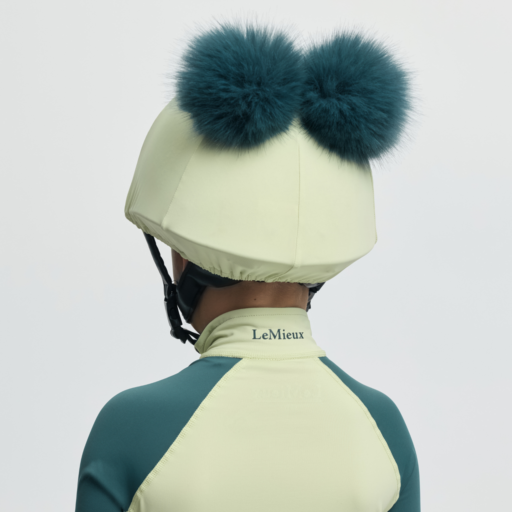 LeMieux Mini Double Pom Hat Silk - Macaron