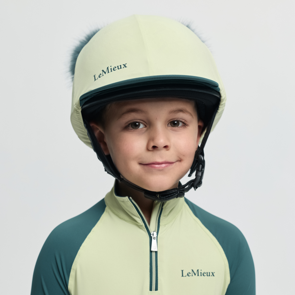 LeMieux Mini Double Pom Hat Silk - Macaron