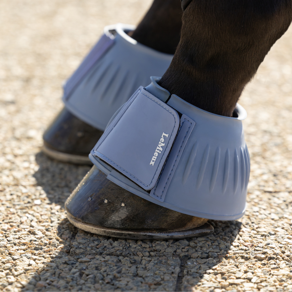 LeMieux Rubber Bell Boots - Powder Blue