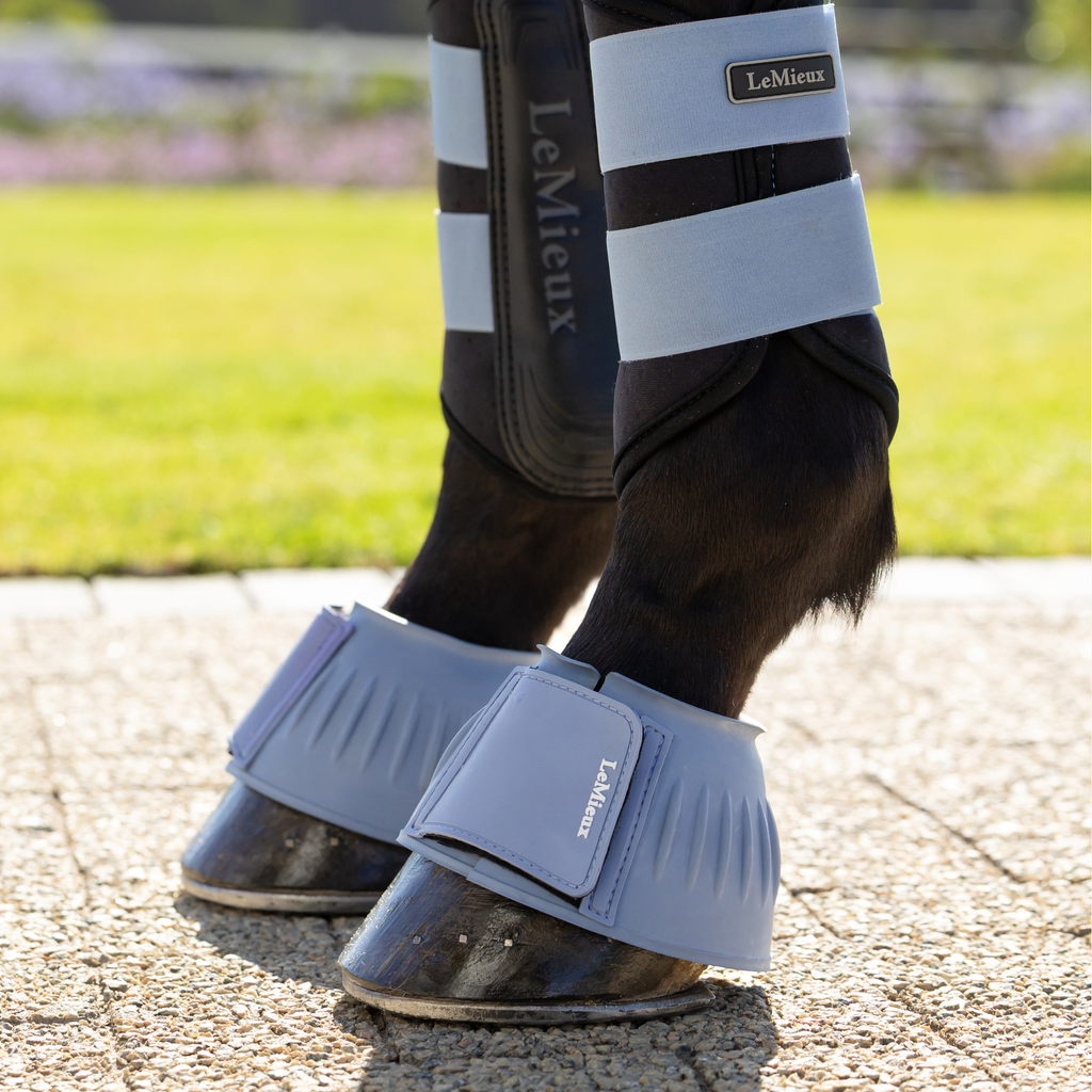 LeMieux Rubber Bell Boots - Powder Blue