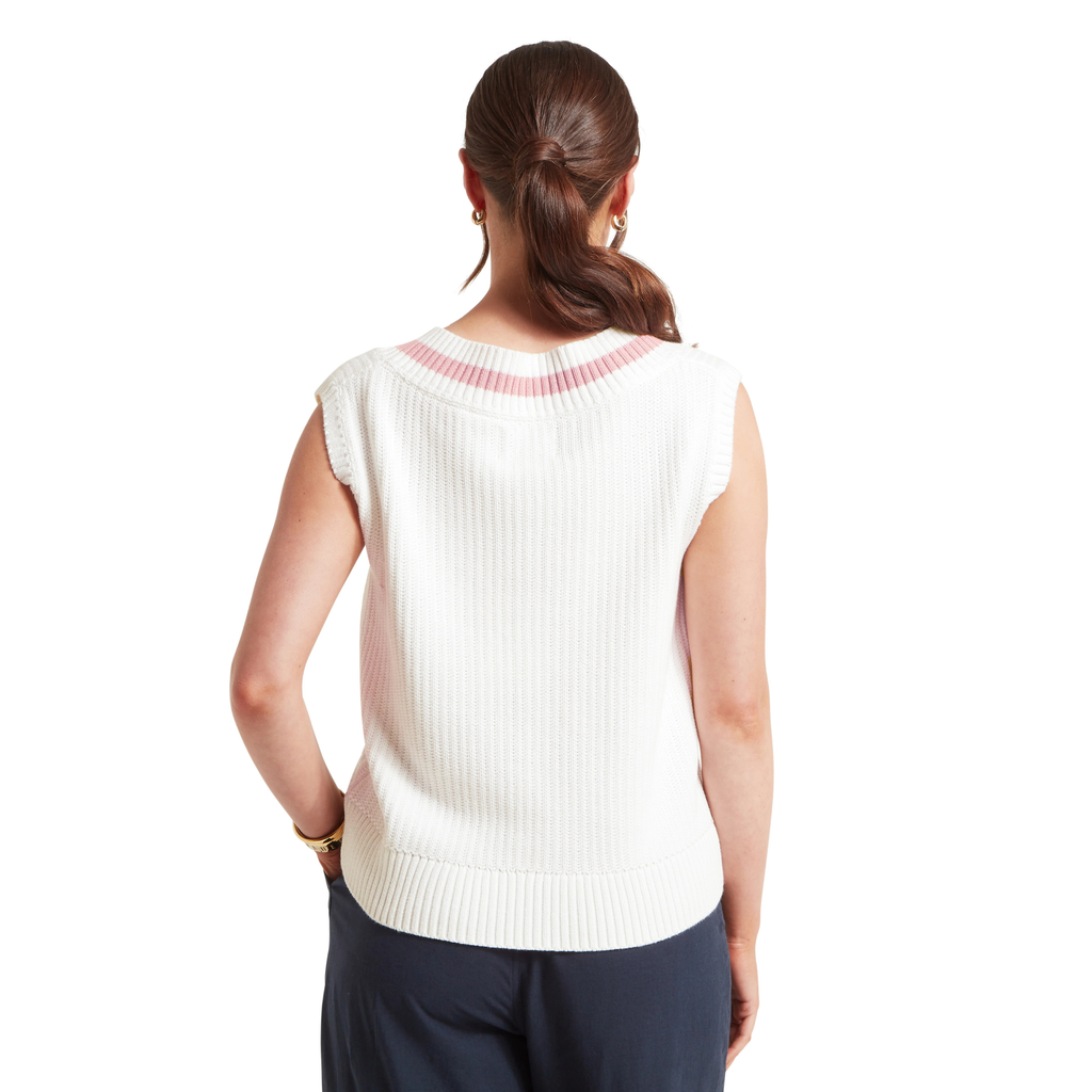 Schoffel Ladies Hambledon Vest - Soft White/Blush