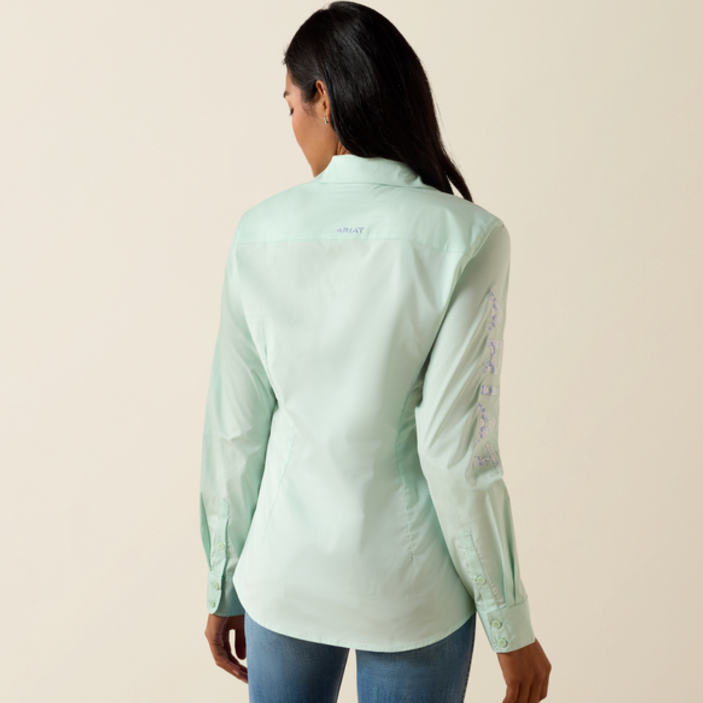Ariat Ladies Team Kirby Shirt - Dusty Aqua