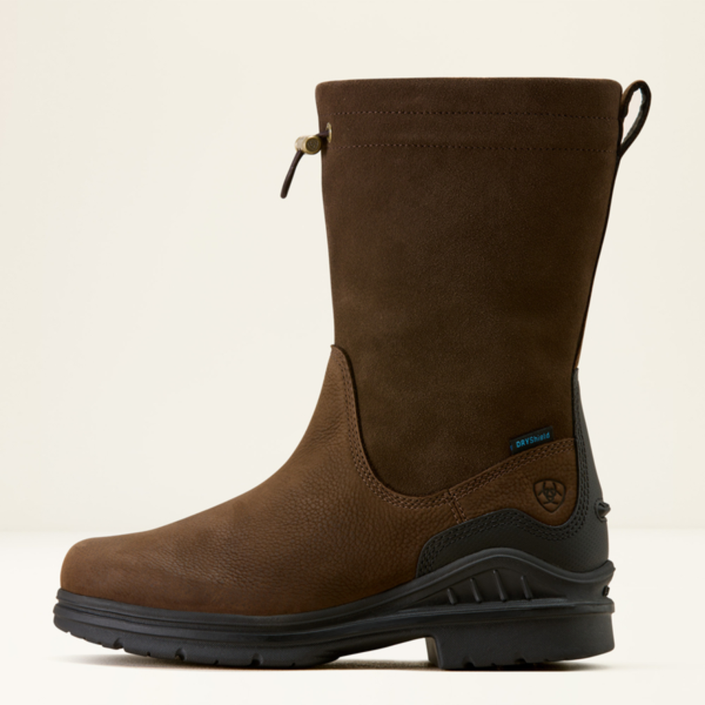 Ariat Ladies Barnyard Brooke Waterproof Boot - Vintage Brown