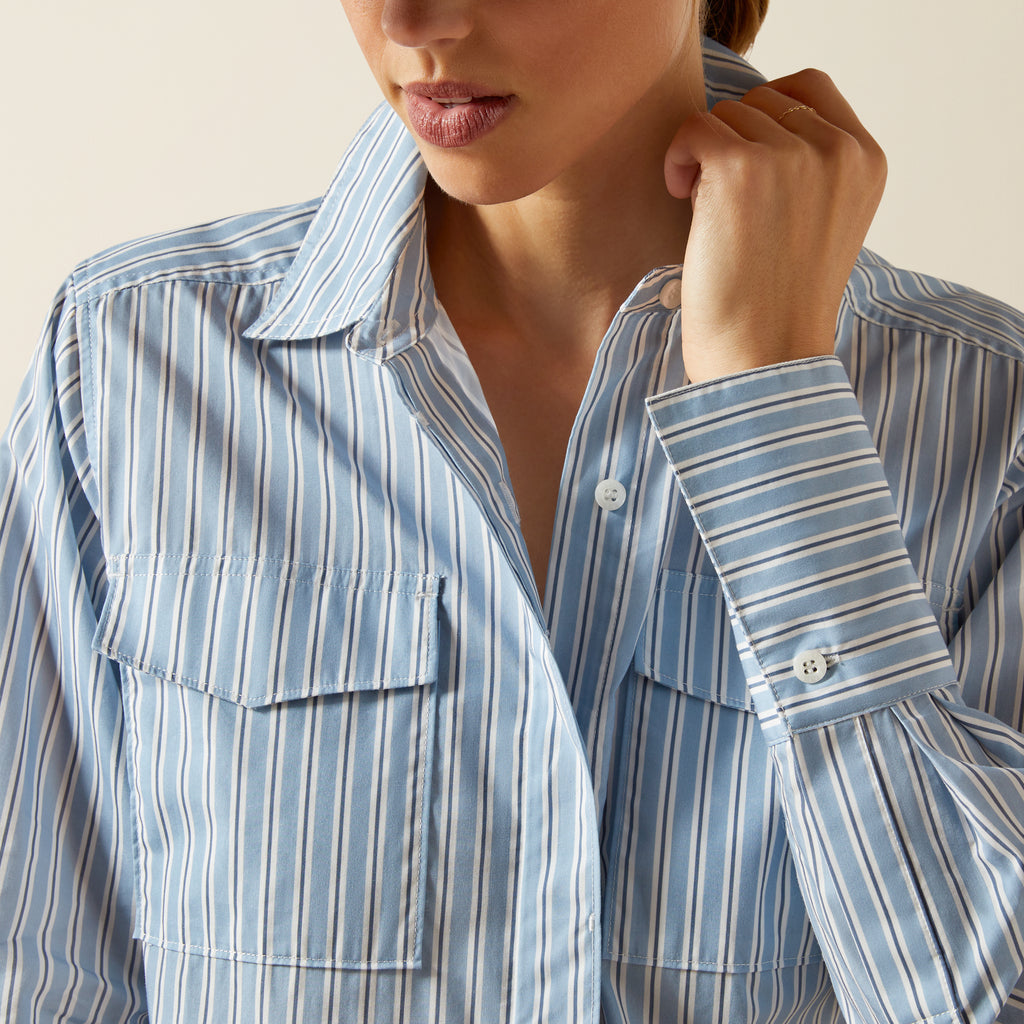 Ariat Ladies Wolseley Shirt - Blue Stripe