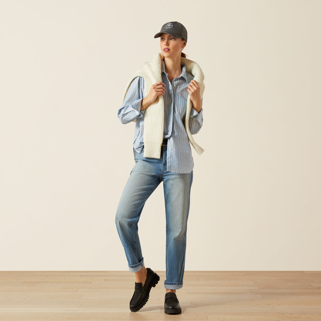 Ariat Ladies Wolseley Shirt - Blue Stripe